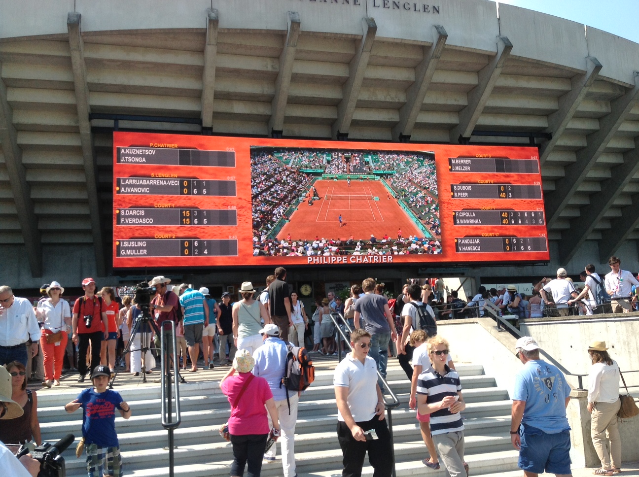 Écran géant outdoor Roland Garros